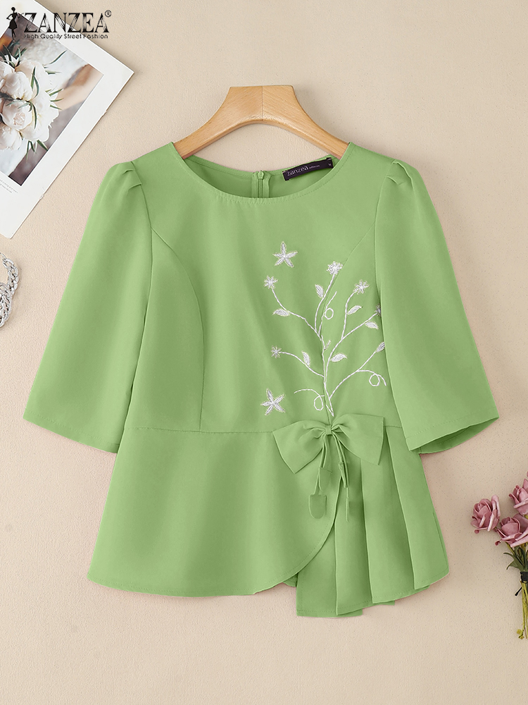 ZANZEA Elegant Asymmetrical He – Thai Silk Blouse recenzja i cena