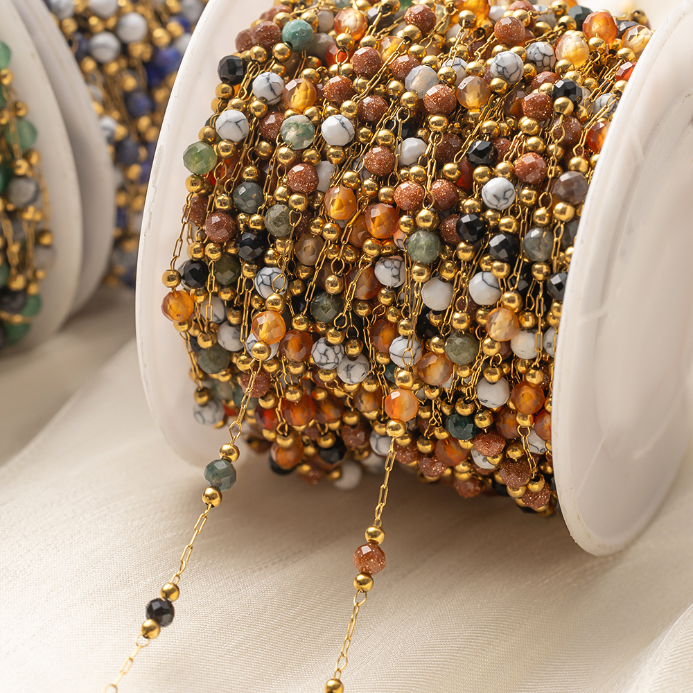 1Meter Elegant Mix Round Stone – Ethnic Fashion Jewellery recenzja i cena