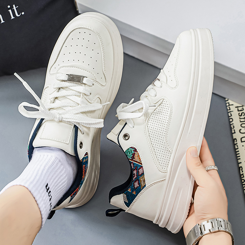 Men's White Platform Skate Sho – Ethnic Fashion Walk recenzja i cena