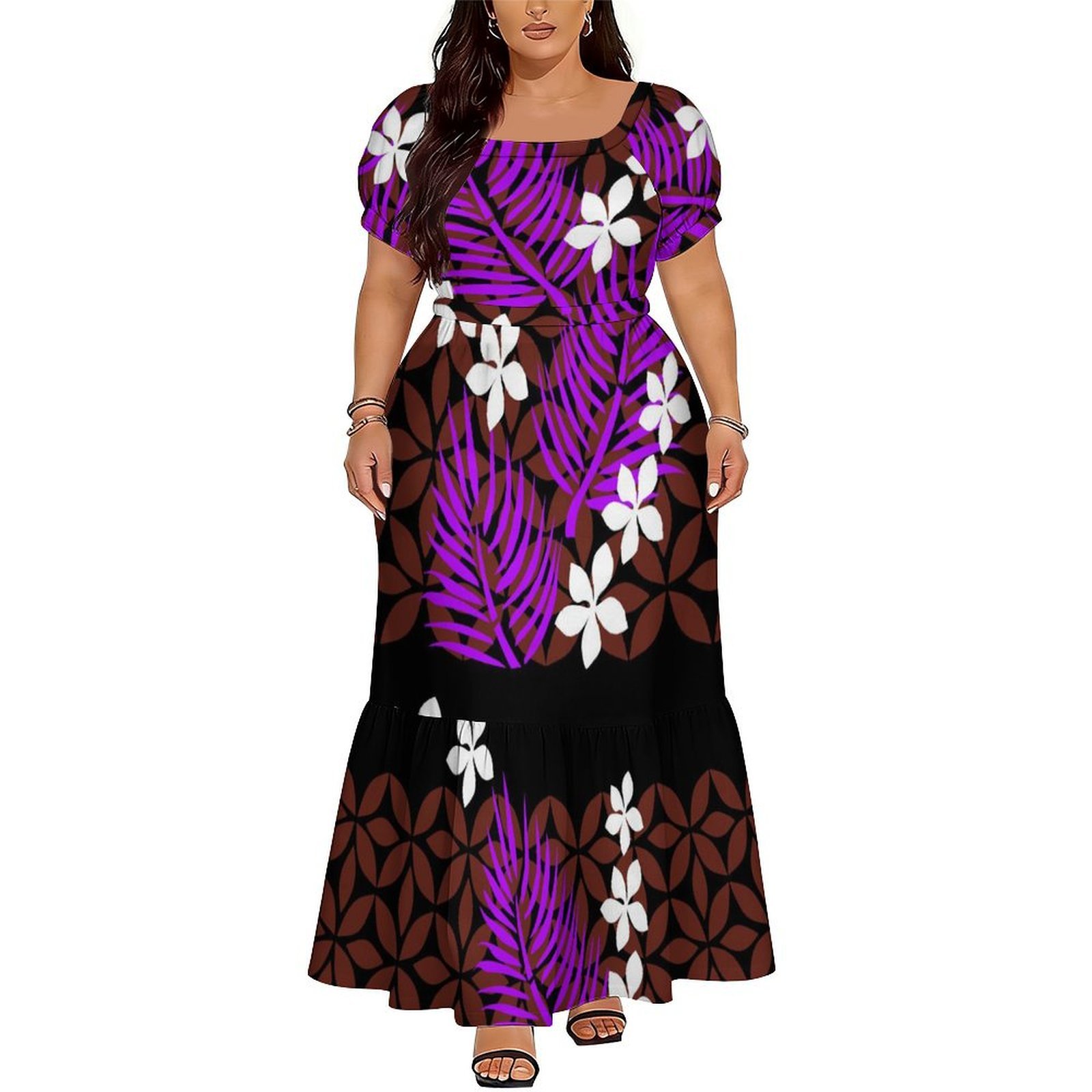 Comfortable Women's Short-Slee – Ethnic Gown recenzja i cena