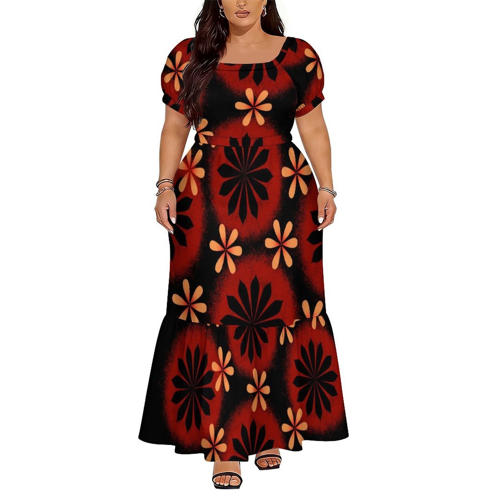 Comfortable Women's Short-Slee – Ethnic Gown recenzja i cena