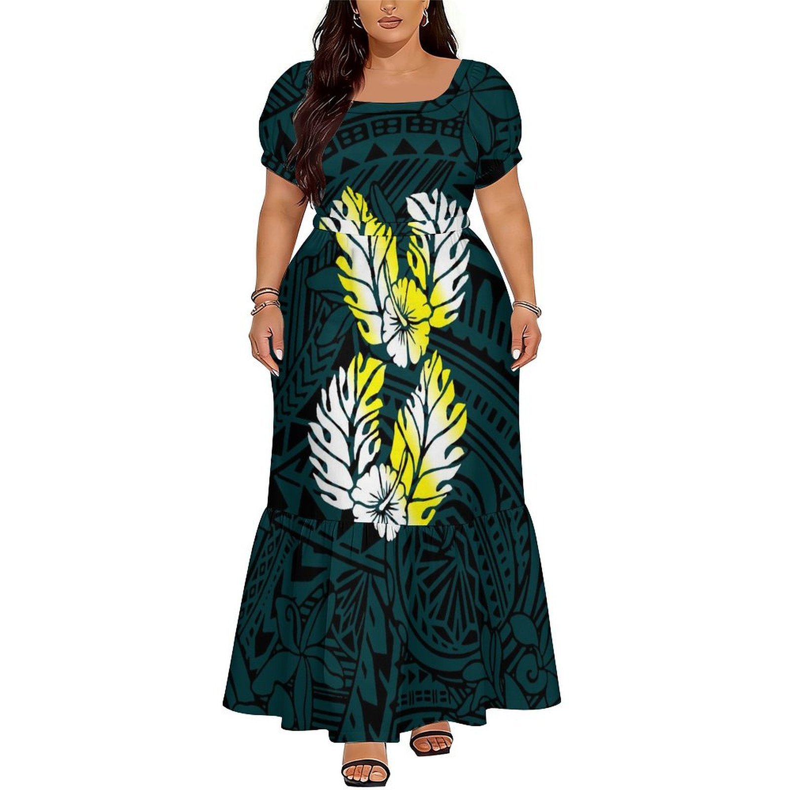 Comfortable Women's Short-Slee – Ethnic Gown recenzja i cena
